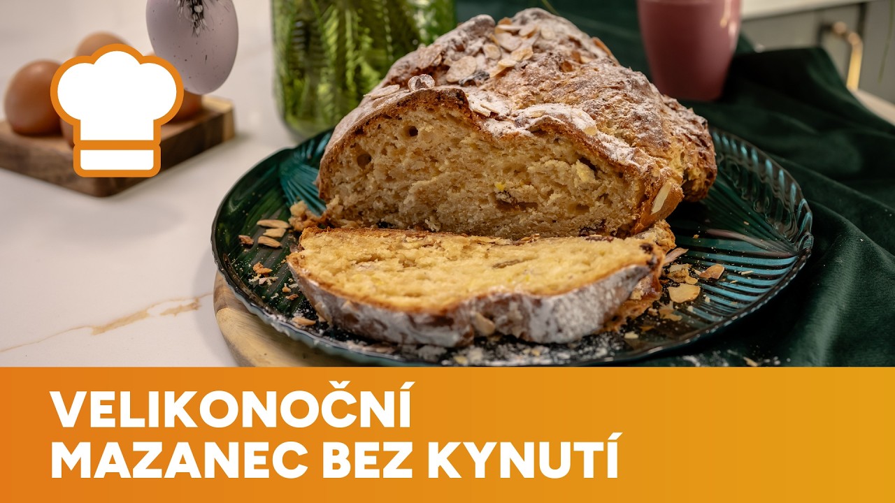 Tento nadýchaný velikonoční mazanec připravíte snadno a bez kynutí #toprecepty