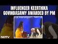 What PM Modi Told Influencer Keerthika As She Touched His Feet