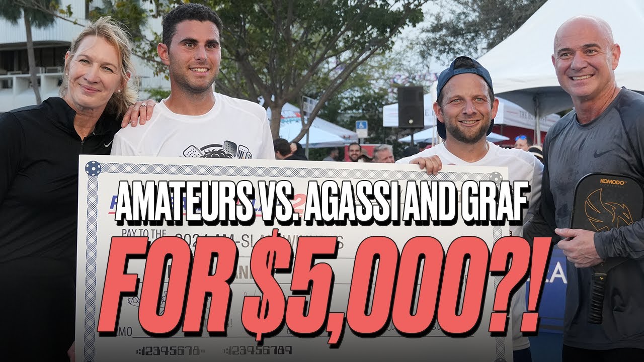 Amateurs BATTLE Against Andre Agassi and Steffi Graf for $5,000?!