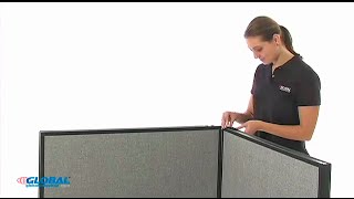 How to Assemble Office Partition Panels with Electric Raceway