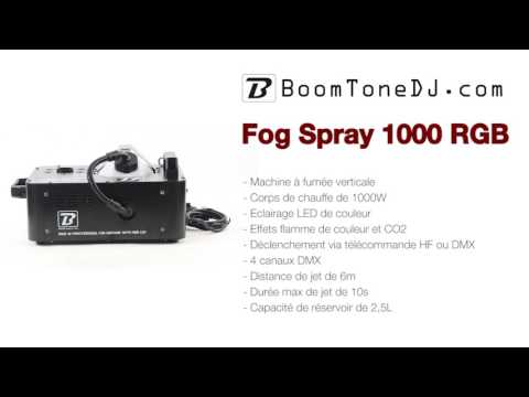 Vidéo BoomTone DJ - FOG SPRAY 1000