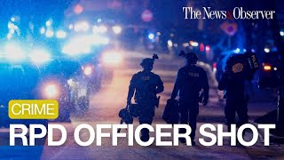 Raleigh police officer 'suffered serious gunshot wound' in shootout with suspect