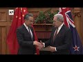 China FM holds talks with senior officials in New Zealand at start of diplomatic tour  - 01:02 min - News - Video