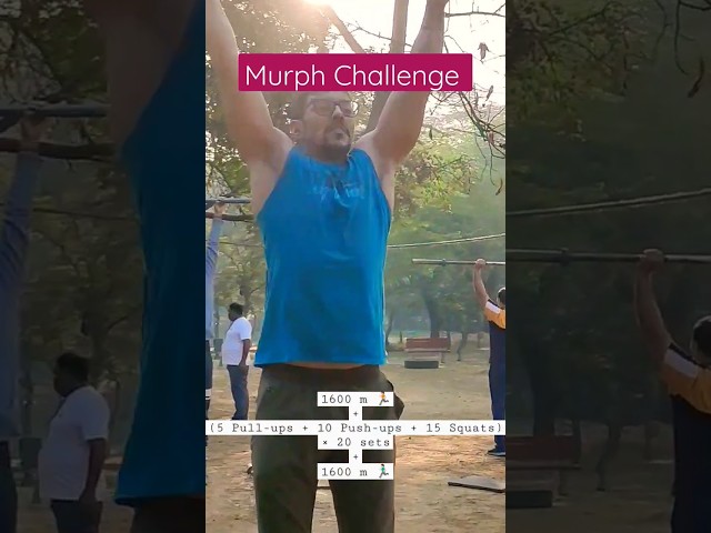 Murph Workout Challenge | Guess the timing? #crossfit  #viral #trendingshorts
