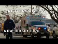 LIVE: Firefighters battle warehouse fire in New Jersey