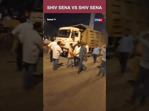 Violent clash erupts between Shiv Sena UBT  Shiv Sena Eknath Shinde faction short 552 views  play Short