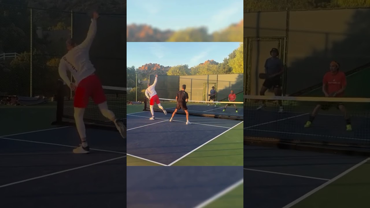 Tough to get out of the way when it’s coming at Mach 10 😂 #pickleball #pickleballislife