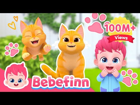 The Cat Song 😻 I'm A Ginger Cat Boo! Meow | EP73 | Bebefinn Sing Along2 | Nursery Rhymes For Kids