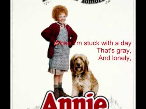 Tomorrow- Annie Lyrics♥ - YouTube