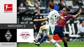 Borussia M’gladbach — RB Leipzig 0-1 | Highlights | Matchday 5 – Bundesliga 2023/24