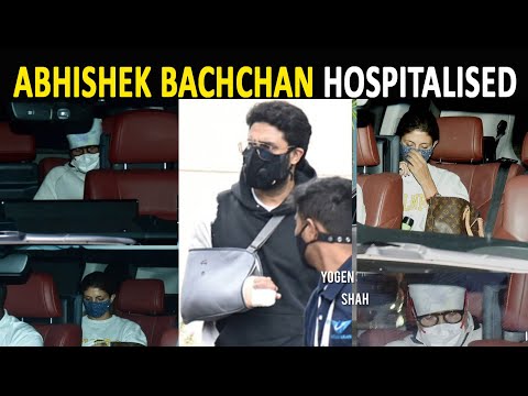 Abhishek Bachchan in hospital, father Amitabh Bachchan, sister Shweta pay a visit Abhishek Bachchan in hospital, father Amitabh Bachchan, sister Shweta pay a visit