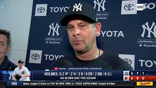 Aaron Boone on the 6-5 loss against Baltimore
