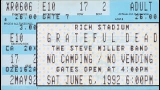 Grateful Dead 1992-06-06 [Sat] Rich Stadium, Buffalo, NY
