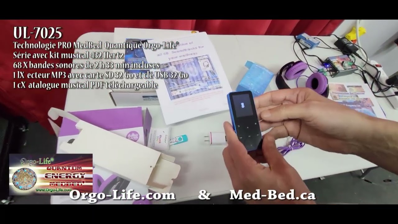UL-7025 KIT DE MUSIC 432 Hertz pour MedBed Quantique® Orgo-Life®, Technologie Vibrationnelle!