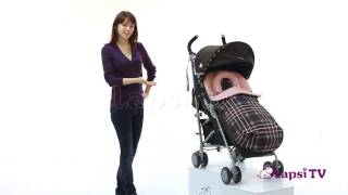 Обзор коляски Коляска-трость Maclaren Quest Sport Winter Style Set Tartan Видеоинструкции.