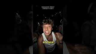 ariana grande doing perfectly silent challenge in Louisiana  #arianagrande #eternalsunshinetour