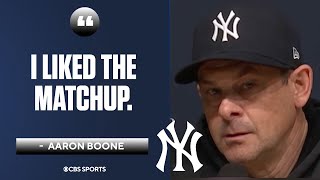 Aaron Boone justifies bringing in Nestor Cortes in the 10th inning | Press Conference