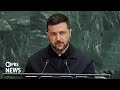 WATCH: Ukraine doesnt have big fat missiles so we built drones, Zelenskyy says