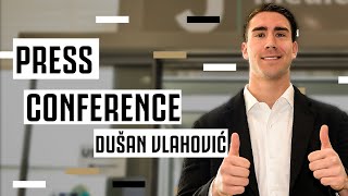 PRESS CONFERENCE | Dušan Vlahović First Conference as a Bianconero! | Juventus