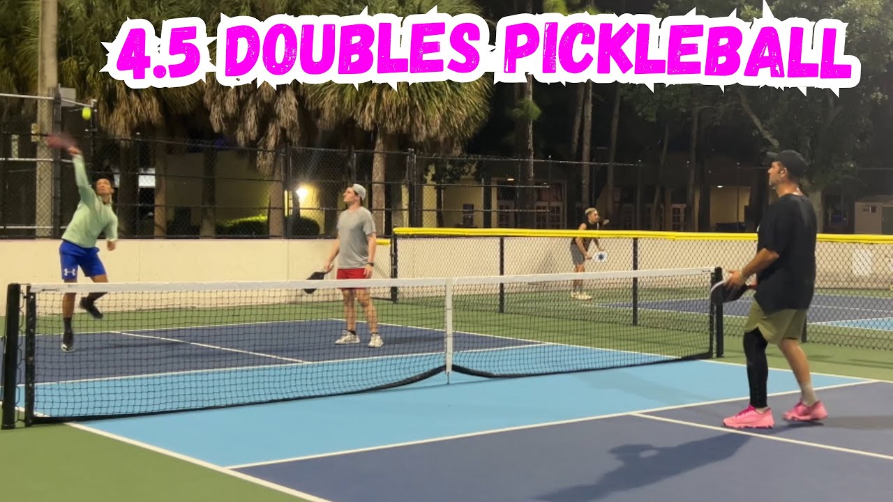 4.5 Mens Doubles Pickleball | Not Guilty Pickleball vs Former Number One Badminton Player