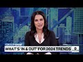 What’s in and out for 2024 trends - 03:21 min - News - Video