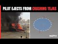 Plane Crash In Jaisalmer | Pilot Ejects From Crashing Tejas, Parachutes To Safety