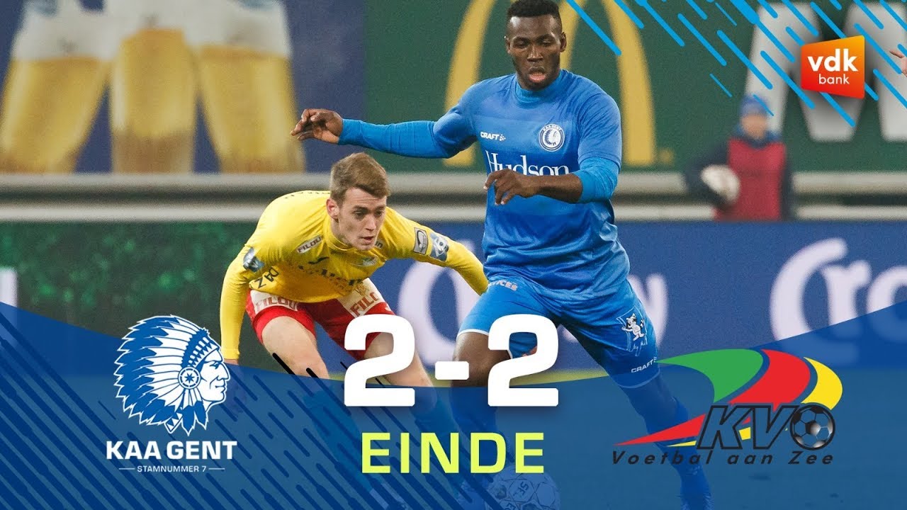 KAA Gent - KV Oostende (Croky Cup): 2-2