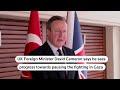 UKs David Cameron: progress towards pausing Gaza fighting, releasing Israeli hostages | REUTERS  - 00:51 min - News - Video