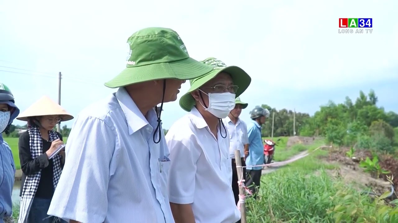 Kiểm tra sự cố sạt lở trên địa bàn huyện Thạnh Hóa