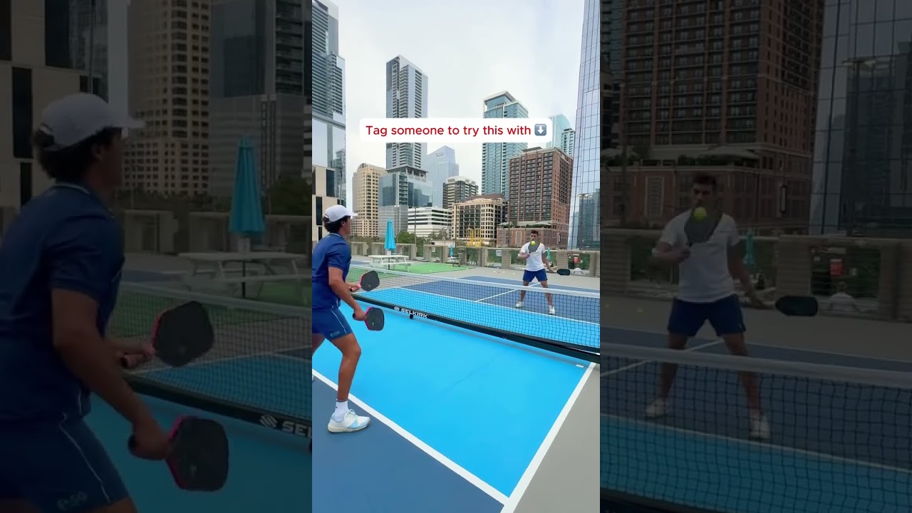 Tag someone to try this with! #pickleball #pickleballislife #pickleballaddict #pickleballrocks