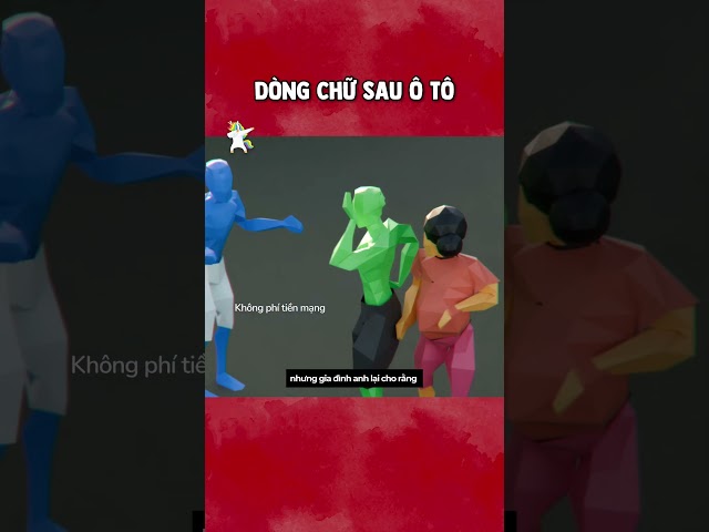 Dòng chữ sau ô tô #khongphitienmang