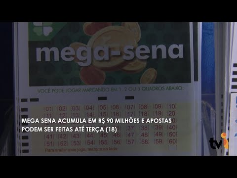 Vídeo: Mega Sena acumula em R$ 90 milhões e apostas podem ser feitas até terça (18)