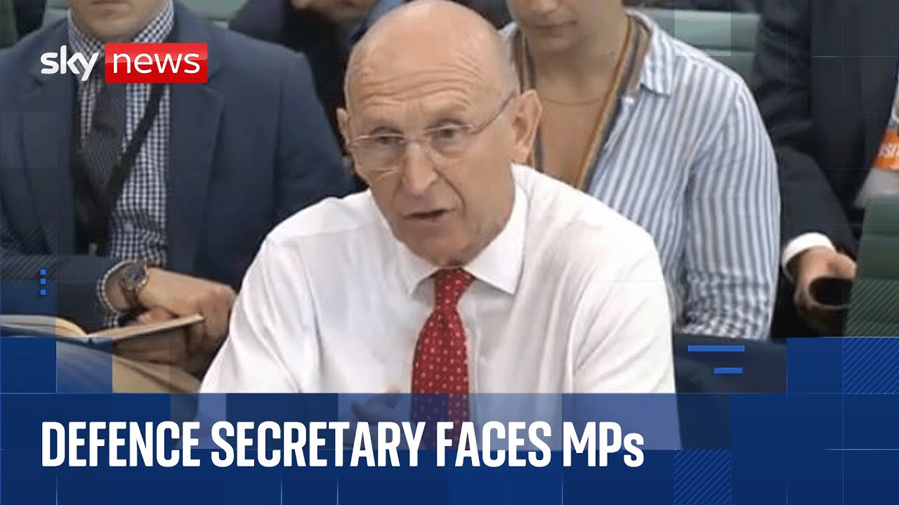 Defence Secretary faces questions from the Defence Committee