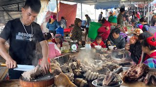 Chợ Phiên Lùng Phình - Ẩm Thực Cuối Năm, Bán La Liệt Lợn Bản, Gà Mông & Nhiều Đặc Sản Rừng Quý Hiếm.