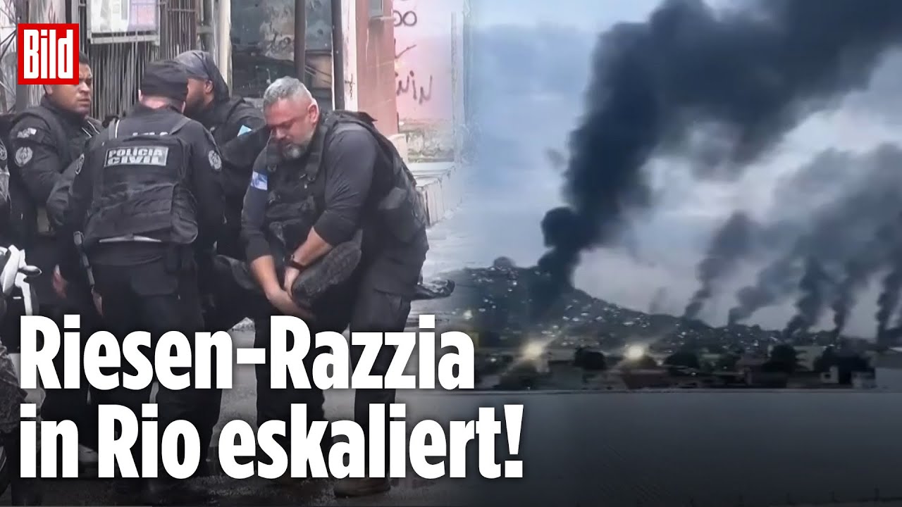 Mega-Razzia in Rio de Janeiro: 64 Tote bei Großangriff auf Drogenkartell