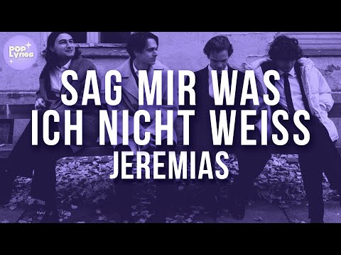 JEREMIAS - Sag mir was ich nicht weiß (Lyric Video)