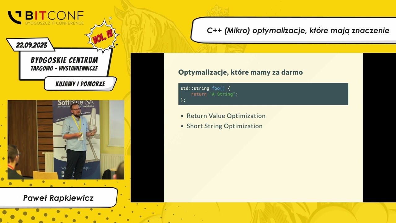 BITconf 2023 - [Paweł Rapkiewicz] C++ (Mikro) optymalizacje, które mają znaczenie