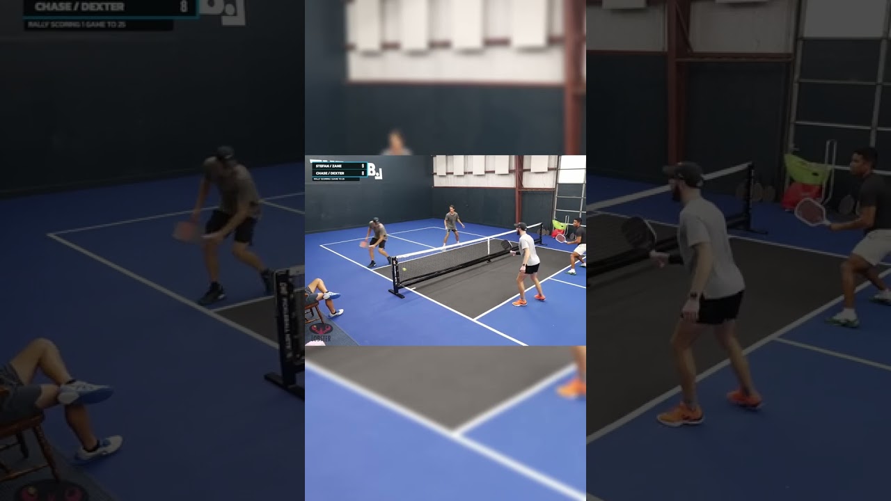 Check out this point from this episode of Pros vs. 5.0s 🎯 #shorts #pickleball #pickleballtips