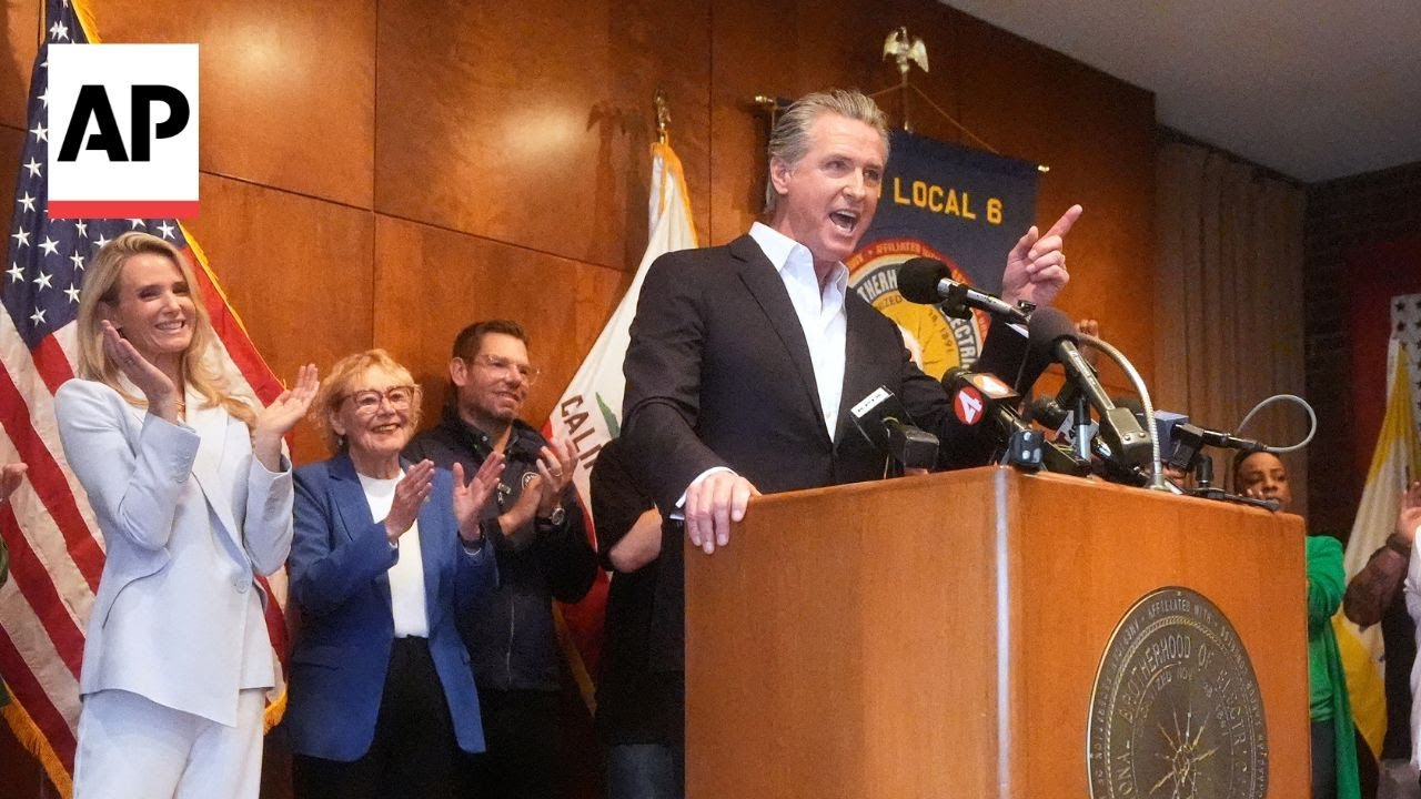 Gov. Newsom and his wife campaign for California redistricting measure