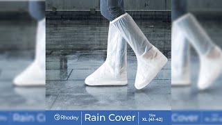 Pratinjau video produk Rhodey Jas Hujan Sepatu Anti Air Shoes Cover PVC Non Slip with Zipper XL - JY-819A