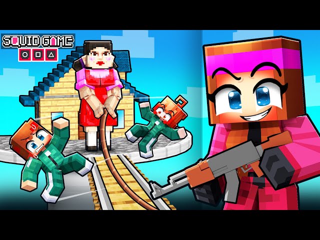 Je suis devenue Une GARDE Squid Game pour Troll mes Amis sur Minecraft !