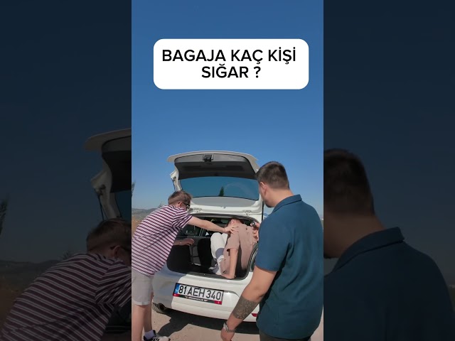 Arabanın bagajına kaç kişi sığar?