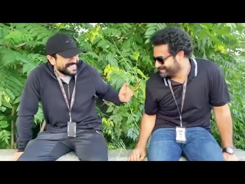 Ram Charan, Jr NTR's funny moments from RRR shooting spot goes viral on social media Ram Charan, Jr NTR's funny moments from RRR shooting spot goes viral on social media