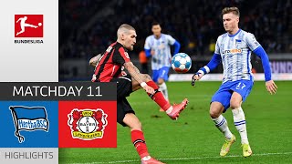 Hertha Berlin — Bayer 04 Leverkusen 1-1 | Highlights | Matchday 11 – Bundesliga 2021/22