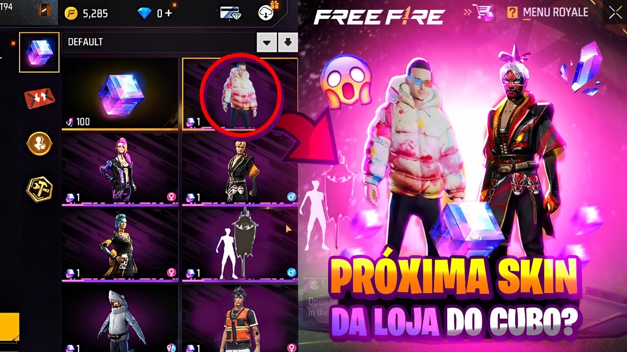 URGENTE PRÓXIMAS SKINS DO CUBO MÁGICO PEGUE O BANDEIRÃO ALUCINAÇÕES