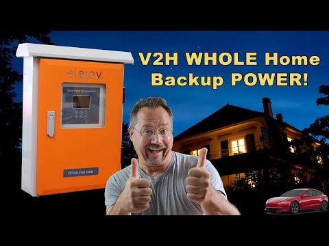 Electric Car Powers entire home! V2H!