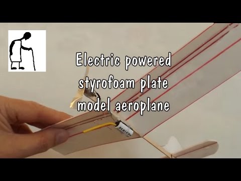 Electric Powered Styrofoam Plate Airplane
