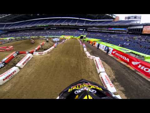 GoPro HD: Jason Anderson Practice 2013 Monster Energy Supercross from Seattle 