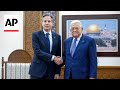 Blinken meets Palestinian President Abbas in West Bank