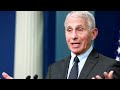 Fauci bids farewell in his last White House briefing